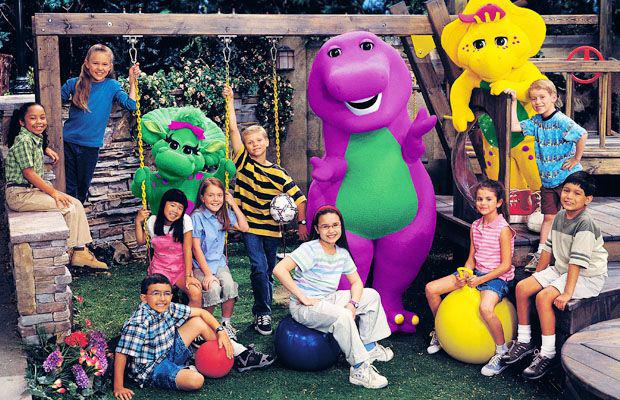 Selena Gomez y Demi Lovato en el programa "Barney y sus amigos". Foto: Instagram