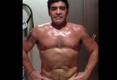 Maradona se jacta de su nuevo cuerpo musculoso en las redes sociales