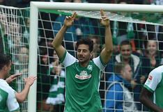 Con Claudio Pizarro, Werder Bremen derrotó al Wolfsburgo por la Bundesliga