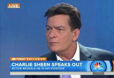 Charlie Sheen: ''Pagué millones para que no revelaran que soy VIH positivo''