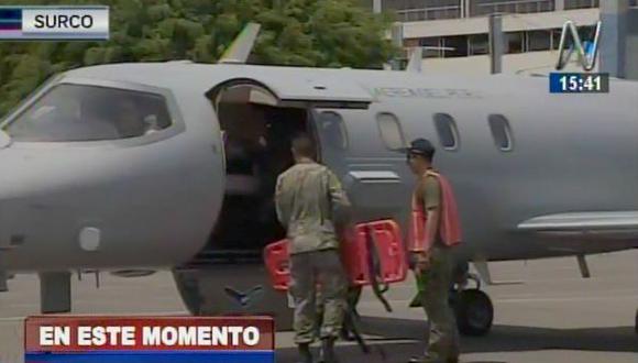 Avioneta FAP trasladó a Lima a paciente crítico desde Tarapoto