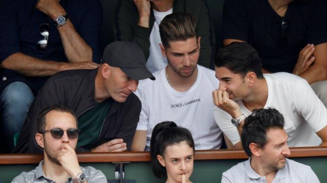 Zidane en Roland Garros. (Fotos: Agencias)