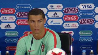 Cristiano dio conferencia de 45 segundos y técnico de Portugal salió en su defensa ante periodistas
