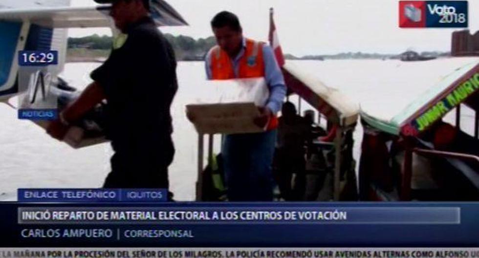 La Oficina Descentralizada de Procesos Electorales (ODPE) envió el material electoral a la región Loreto vía fluvial y aérea para las elecciones municipales y regionales del 7 de octubre. (Video: Canal N)