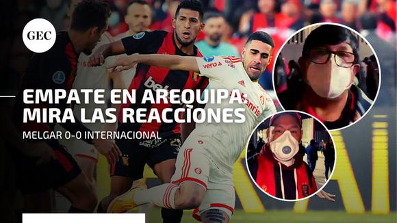 Melgar vs. Internacional: mira las reacciones del partido por la Copa Sudamericana