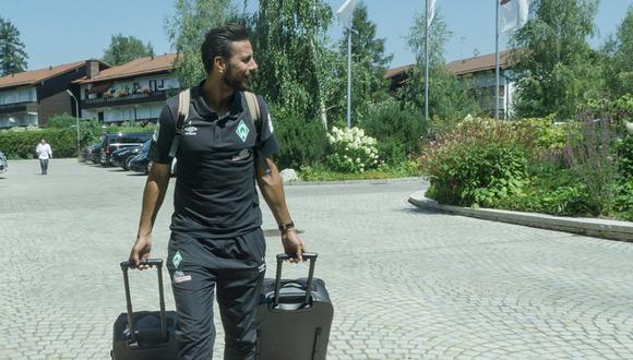 Claudio Pizarro fue el primero en llegar a la concentración del Werder Bremen en Alemania. (Werder Bremen)