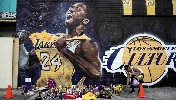 El comunicado de Los Lakers por la muerte de Kobe Bryant. (Foto: EFE)