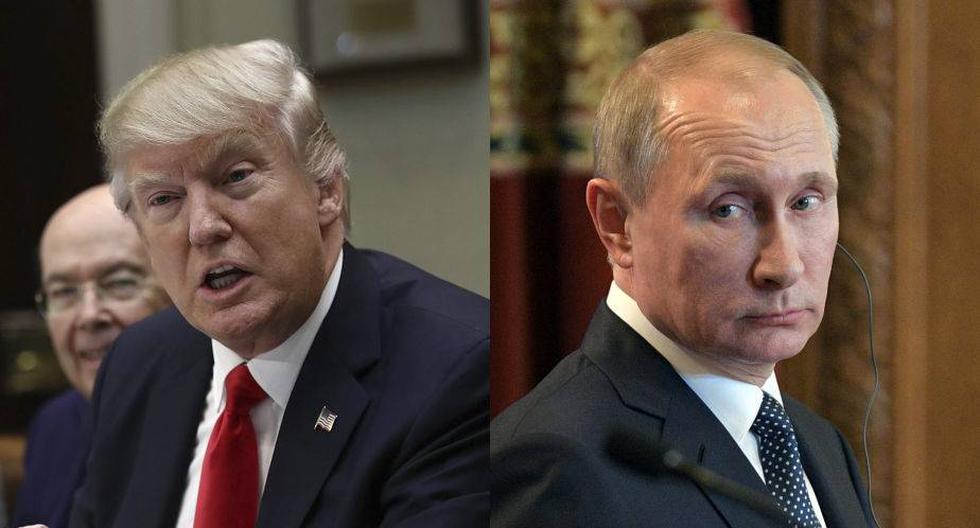 Donald Trump y Vladimir Putin, los presidentes de USA y Rusia. (Foto: EFE)