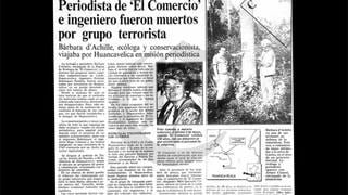 Así ocurrió: En 1989 periodista Barbara D´Achille es asesinada