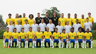 Brasil divulga su foto oficial con los lesionados Fred y Renato Augusto