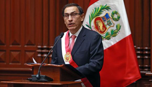 Martín Vizcarra participó en la Sesión Solemne en la cual juramentó al cargo de Presidente de la República. (Andina)