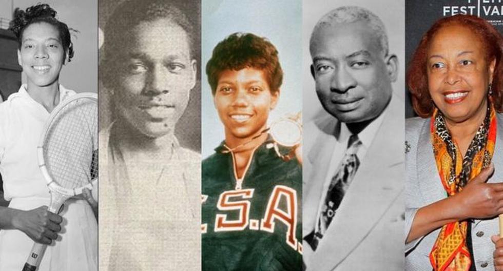 Althea Gibson, Vivien Thomas, Wilma Rudolph, Thomas Dorsey y Patricia Bath (de izquierda a derecha) son fuente de inspiración para muchos estadounidenses. (Getty Images)