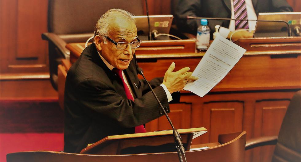 El jefe del Gabinete Ministerial, Aníbal Torres, expuso la política general del Gobierno ante el Pleno del Congreso. (Foto: PCM)