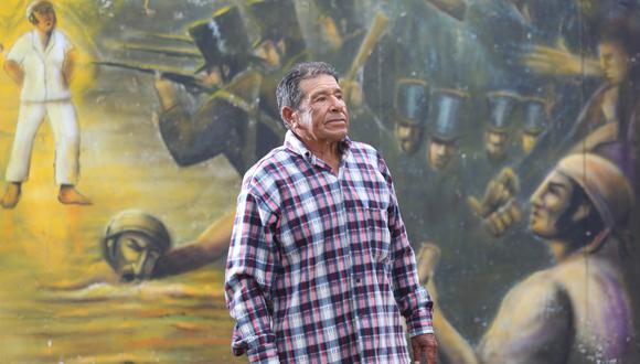 Sabino Balandra, pescador, orgullo para los chorrilano, es descendiente del martir José Olaya Balandra. (Foto: Alonso Chero).