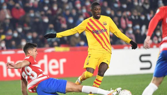 Ousmane Dembélé debe abandonar Barcelona, aseguró el director de fútbol del club. (Foto: EFE)