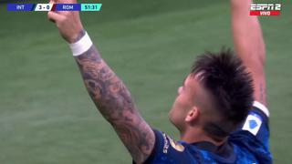 Lautaro Martínez anotó el 3-0 de Inter sobre Roma por la Serie A | VIDEO