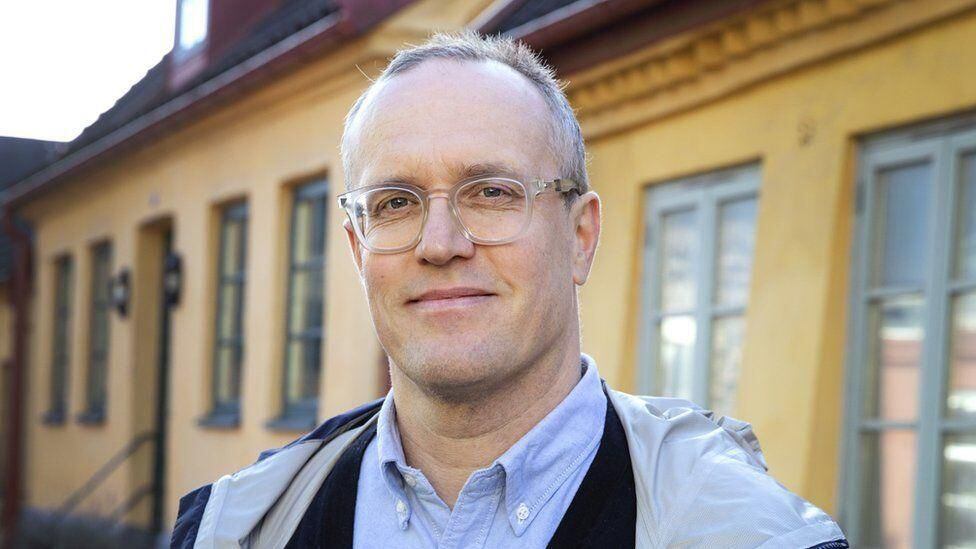 Journalist and author Andreas Cervenka is an expert on Sweden's super rich.  (MIRIAM PREIS).