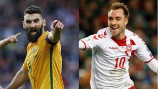 Dinamarca vs. Australia: duelo por elGrupo C de Mundial de fútbol Rusia 2018