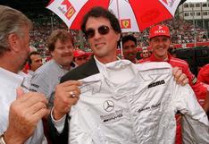 Sylvester Stallone en el premio de F1 en Monza en 1997