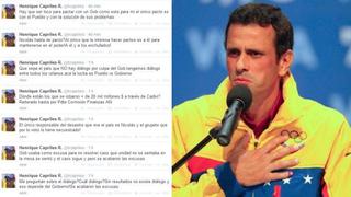 Capriles a Maduro: Acabaron las excusas para evitar el diálogo