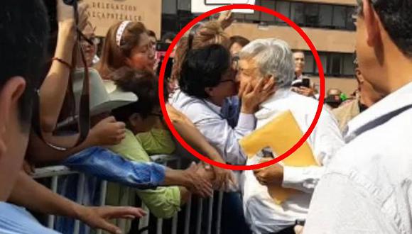 YouTube | Roban beso en la boca a candidato mexicano López Obrador | VIDEO. (Foto: Captura)
