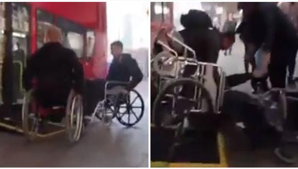 No dejan de sorprender los videos que se publican en internet. Esta vez se hicieron virales unas imágenes en Facebook en las que dos hombres en silla de ruedas se enfrascaron en una feroz pelea. (Foto: captura de video)