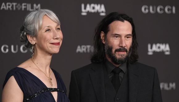 Alexandra Grant y Keanu Reeves en el 2019 LACMA Art + Film Gala. (Foto: AFP)