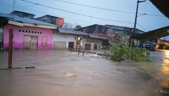 ambién viviendas quedaron afectadas por varias horas ante el ingreso del agua. (Foto: José Del Águila/Facebook)