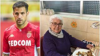 La emotiva carta de Cesc Fàbregas a su abuela que superó el Covid-19 con 95 años