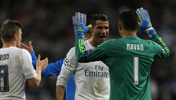 Cristiano Ronaldo gusta de las capacidades que posee David de Gea. Sin embargo le brindó todo su apoyo a Keylor Navas, portero titular del Real Madrid. (Foto: AFP)
