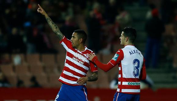 El peruano Sergio Peña convirtió un golazo de fantasía en el duelo entre Granada y Tenerife, por la Liga 1|2|3 de España. Esta es su primera conquista profesional con el conjunto nazarí. (Foto: @GranadaCdeF)