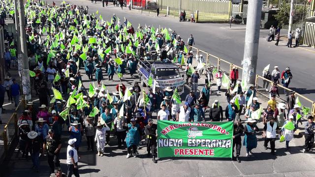 Tía María: así se desarrolla el segundo día de paro regional en Arequipa. (Foto: Zenaida Condori)