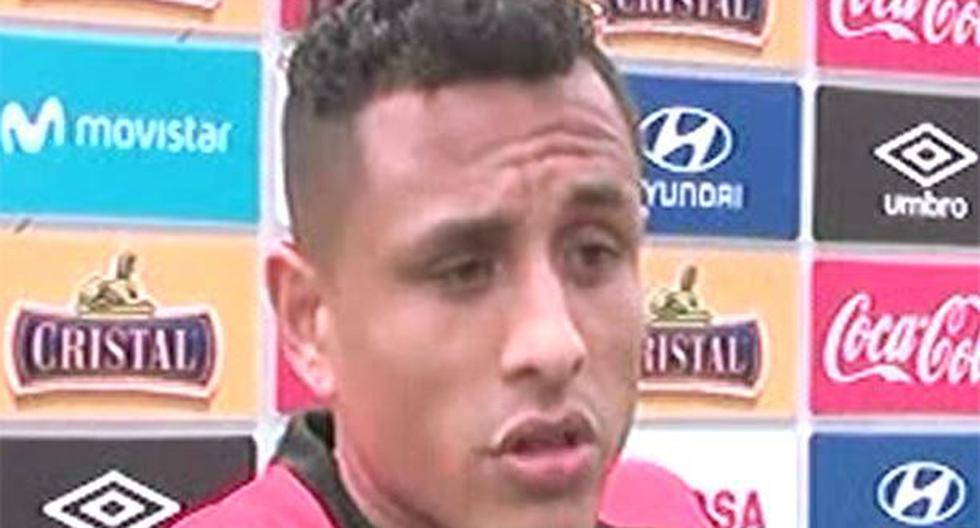 Yoshimar Yotún fue el único jugador de la Selección Peruana que tuvo contacto con los medios de comunicación tras lo revelado sobre el posible resultado médico negativo de Paolo Guerrero. (Foto: Captura - GOLPERÚ)