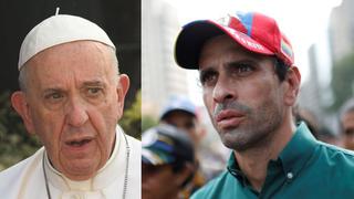 Capriles rechaza declaración del Papa sobre la oposición