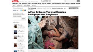 Un abrazo final: la foto más impactante del derrumbe de Bangladesh