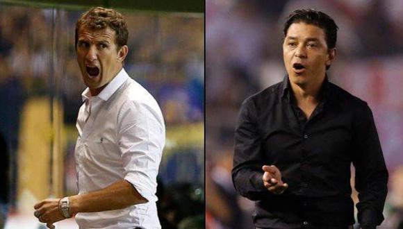 Boca vs. River: cifras de los técnicos Arruabarrena y Gallardo