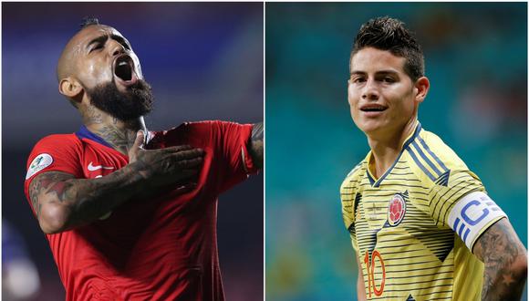 Colombia vs. Chile: ¿Quién es el favorito para las casas de apuesta del duelo por Copa América 2019? | Foto: Agencias