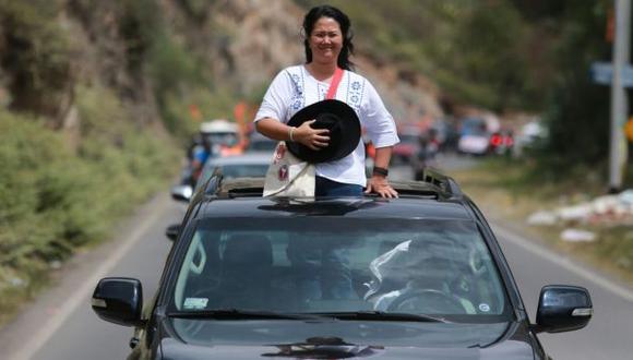 Keiko Fujimori dijo que le gustar&iacute;a que la congresista Lourdes Alcorta postule a la reelecci&oacute;n con Fuerza Popular. (Foto: Lino Chipana/El Comercio)