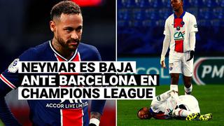 Neymar quedó descartado para el duelo por Champions League entre PSG vs. Barcelona 