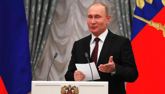 Vladimir Putin inscribe su candidatura en busca de la reelección en Rusia. (Foto: EFE)