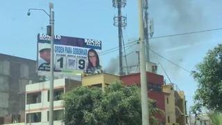Chorrillos: reportan incendio cerca de Plaza Lima Sur