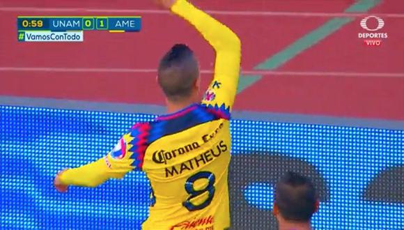 América vs. Pumas: el gol madrugador de Mateus Uribe | VIDEO