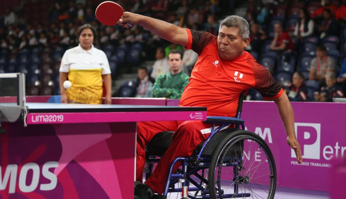 Juegos Parapanamericanos Lima 2019. José Yampufe perdió 3-0 contra el brasileño Eziquiel Babes en tenis de mesa. (Foto: Violeta Ayasta)