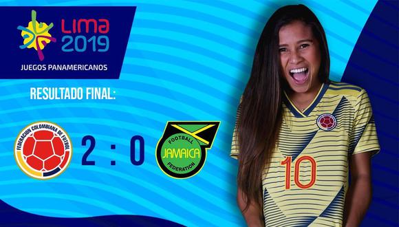 Colombia venció a Jamaica en el fútbol femenino de los Juegos Panamericanos 2019. (Foto: @FCFSeleccionCol)