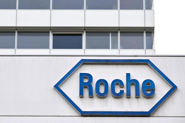 A photograph shows the headquarters of the Swiss pharmaceutical giant Roche in Basel on September 28, 2021. (Photo: SEBASTIEN BOZON / AFP)