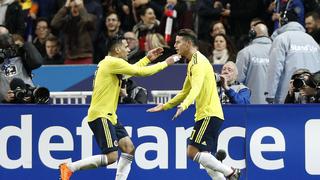 Colombia dio vuelta al marcador y venció a Francia 3-2 en amistoso