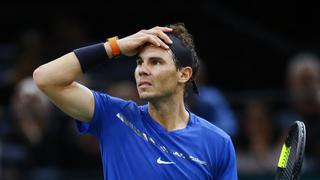 Rafael Nadal se retiró del Masters 1000 de París por lesión