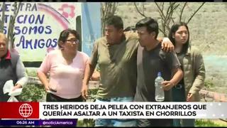 Chorrillos: intento de asalto a taxista deja tres heridos
