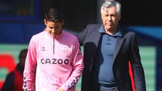 Carlo Ancelotti sobre James Rodríguez: “No tiene que mejorar la parte física, sino mantener su calidad”