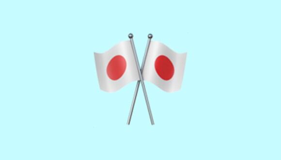 Conoce el verdadero significado y origen del emoji de las banderas cruzadas japonesas de WhatsApp. (Foto: Emojipedia)